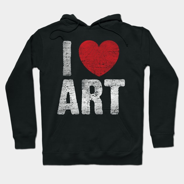 I Heart Art Hoodie by Emma